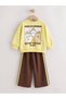 Girls' 3-Ply Cotton Back Printed Sweatshirt and Trackpants Set 2-8 Years - 7