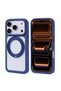iPhone 17 Pro Compatible Case with Magsafe Support Stand Pizza Silicone Cover - Black - T39636 - 2