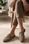 Women's Daily Slippers Knitwear Knitted Embroidered Work Office Home Slippers - 4