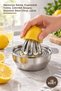 10 Pieces Stainless Steel Lemon and Pomegranate Squeezer – Citrus Juicer, Ergonomic Grip, Seed Strainer, Stainless Steel Citrus Juicer
