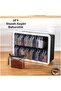 4-Piece Spice Rack Set with Stands and Spoons – 12-Compartment Plastic Modular Organizer with Transparent Lids, Spice Jar Rack - 2