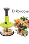 3-Piece Hand Pressed Rondosu – Hand Pressed Vegetable Chopper, Lockable Design, Hand Chopper with Steel Blades, Practical Kitchen Tool - 5