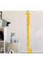 2 Pieces Giraffe Height Measuring Sticker – Children's Room Wall Sticker, Yellow Design, Adhesive Double-Sided Tape, Development Tracking, Height Chart - 4