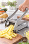 1 Piece Practical Handheld Potato Slicer – Ergonomic Handle, Stainless Steel and Durable Plastic, Vegetable Slicer Potato Slicer Hand Slicer