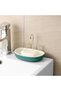2 Pieces of Sink-Shaped Soap Holder – Vintage Design Plastic for Bathroom Countertop and Sink Edge, Soap Dish, Decorative - 2