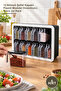 5-Piece Spice Rack Set with Stands and Spoons – 12-Compartment Plastic Modular Organizer with Transparent Lids, Spice Jar Rack