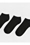Alita City Black Plain 3-Pack Women's Booties Socks with a Difference - 2