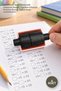 4 Pieces Addition and Subtraction Practice Test Stamps – Math Practice Stamps with Ink Strips, Addition-Subtraction Practice Stamp, Educational Tool