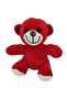 5 Pieces Plush Teddy Bear – Red, Soft Plush Fabric, 25 cm Tall, Children's Gift and Decoration, Teddy Bear - 3