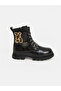 Two Mt Shop Quality Lcw Steps Black Girls' Boots - 2
