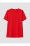 Two Mt Shop Quality Lcw Curve Red Interlock Plain Standard & Regular Short Sleeve Women's T-Shirt - 5