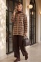 Double Pocket Patterned Buttoned Soft Knitwear Cardigan - Cinnamon - 6