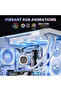 DH360D 360mm ARGB Liquid Cooler,3 Pre Installed Fans,Magnetic Digital Display,2000RPM,Intel 1700/AMD AM5,White - 7