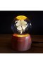 1 Piece Rotating Glass Globe – Clover Design USB Night Light, Table Decoration, Rotating Glass Globe - 2