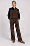 Contrast Color Modal Top and Bottom Set Lby0079 Brown - 3