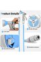 Compact Garden Hose Reel Set 15m with Multi-Function Spray Gun Blue - 6