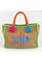 Women's Hand-Knitted Fish Figured Colorful Large Size Beach Bag - 2