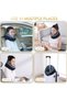 Generic Travel Neck Pillow Memory Foam Donut Travel Pillow Comfortable Double Support for Head Neck and Chin Comfortable for Flights Car and Home Use Gray - 3