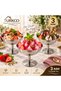 Stainless Steel Footed Ice Cream and Dessert Bowl, Stylish Presentation Bowl 11 cm 3 Pieces