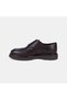 Men's Bitter Brown Leather Classic Shoes with Double Metal Buckle - 4