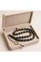 Oltu Stone Copper and Silver Processing Capsule Model Rosary - 3