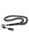 Green Drop-In-Drop Globe Model Fishhook Stone Rosary