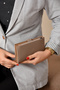Women's Mink Scarf Detailed Medium Size Hand and Shoulder Bag and Wallet Combination-Bd6086Bd - 7