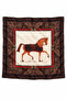 Patterned Scarf 50*50 Lnw0002 Brown - 2