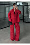 Red Jacquard Kimono Set - 51479 - 5