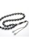Tower Model Blue Enamel and Silver Embroidered Fishing Rod Rosary - 2