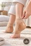4 Pieces Silicone Heel Moisturizing Socks – Anti-Cracking Cover, Moisturizing Spa Effect, Unisex Design, Heel Protector Moisturizing Socks