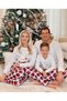 Christmas Family Matching Pajamas Classical Nightwear Sleepwear Sets Long Sleeve Pjs for for Adults Kids and Baby Holiday Xmas Sleepwear Set (Men) - 3