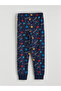 Peak New Season Navy Blue Patterned Boys' Pajama Set - 7