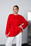 Oysho Tunic with Plaid Trim on the Collar and Sleeves - 2