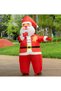 Inflatable Christmas Santa Claus Costume Plus Size Unisex Adult Xmas Inflatable Funny Festive Suit Blow Up for Adult Christmas Decoration Party Parade - 3
