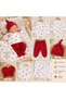 🍒   Hospital Release 7-Piece Newborn Cherry Patterned Set – 100% Cotton