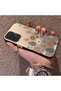 Samsung Galaxy A73 Compatible Retro Daisy Moon and Leaf Pattern, Rigid Case, Full Protection - 2