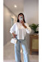 Yedla White Stone Detailed Long Sleeve Sweatshirt - 2