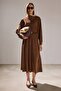 Asymmetric Collar Suede Tunic - 2