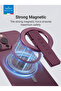 MagGrip 3-in-1 Magnetic Phone Grip & Kickstand – 360° Rotatable, MagSafe Compatible, Universal Stand for iPhone & Android - Burgundy - 7