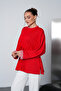 Oysho Tunic with Plaid Trim on the Collar and Sleeves