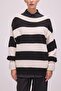Oversize Striped Knit Sweater - 3