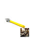 2Pcs Frog Wrench – 10 Inch 250 mm Adjustable Metric Scale Ergonomic Non-Slip Handle High Carbon Steel Yellow Plumbing Automotive Adjustable Wrench - 2