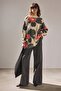 Flower-Patterned Knitwear Sweater - 3