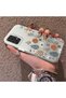Samsung Galaxy A72 Compatible Retro Daisy Moon and Leaf Pattern, Rigid Case, Full Protection - 2