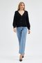 Selanik Knitted Degaje Collar Comfortable Fit Buttoned Style Women's Knitwear Thick Cardigan - 2