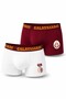 Licensed Men's White Red Fan 2-Piece Boxer