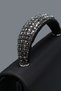 Evening Dress Bag - Chain Shoulder Strap Stylish Evening Bag with Stone Detail Black Stnd Black - 4