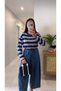 Elsra Blue Striped Sweatshirt - 4