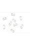 50Pcs Quick Link Connector 8 Shaped Charm Knot Chain Clasp DIY Bracelet Necklace Chain Components Jewelry Making 8X4Mm